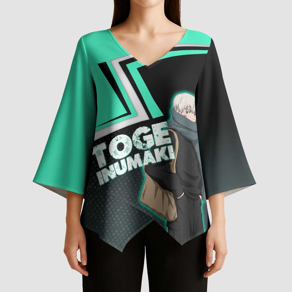Toge Inumaki Kimono Sleeve Blouse Jujutsu Kaisen Winter Streetwear Aesthetic