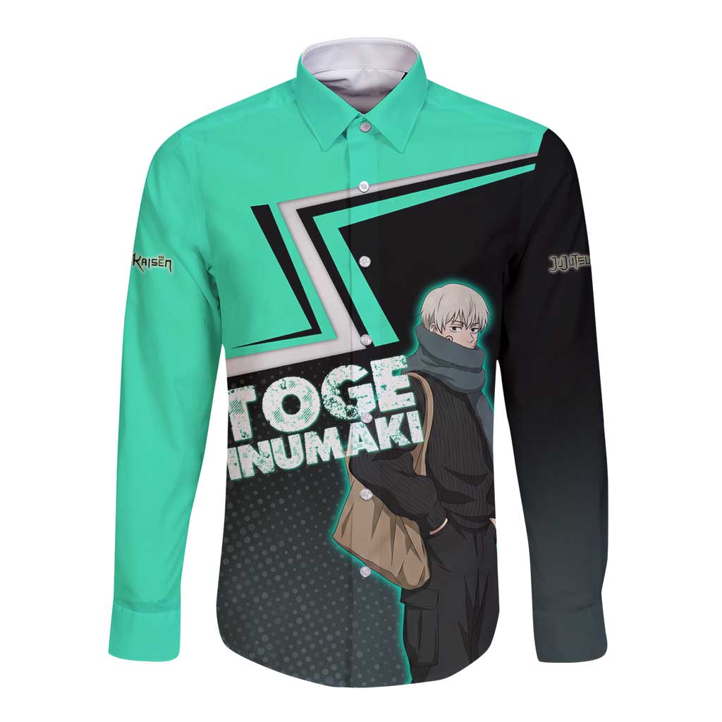 Toge Inumaki Long Sleeve Button Shirt Jujutsu Kaisen Winter Streetwear Aesthetic