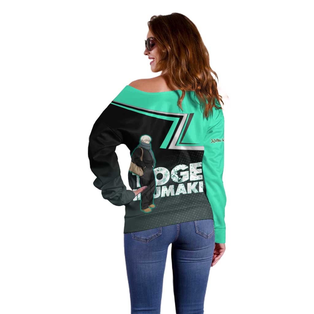 Toge Inumaki Off Shoulder Sweater Jujutsu Kaisen Winter Streetwear Aesthetic