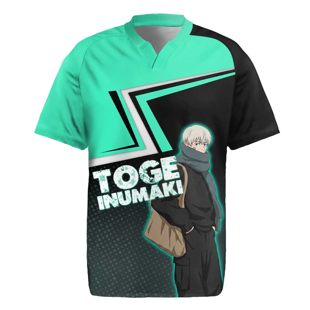 Toge Inumaki Rugby Jersey Jujutsu Kaisen Winter Streetwear Aesthetic