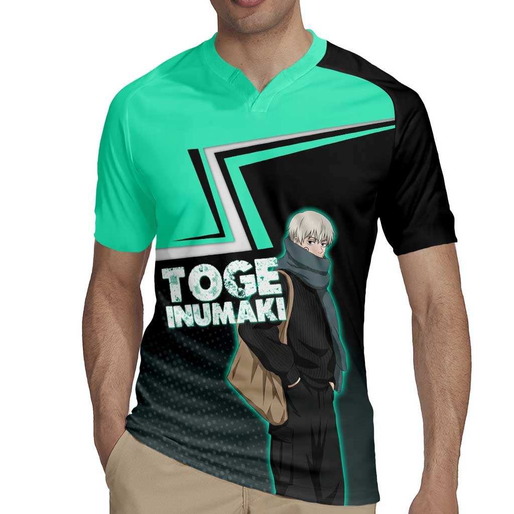 Toge Inumaki Rugby Jersey Jujutsu Kaisen Winter Streetwear Aesthetic