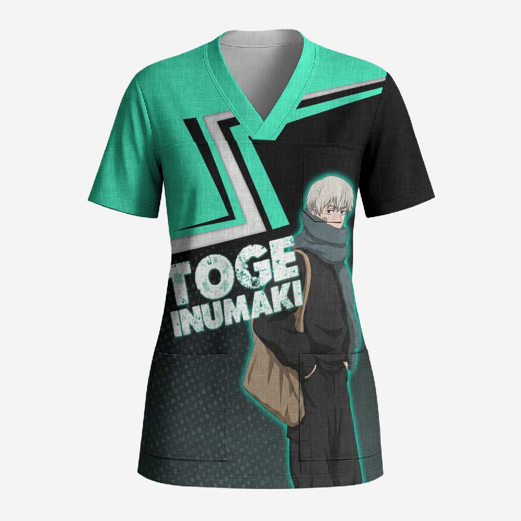 Toge Inumaki Scrub Top Jujutsu Kaisen Winter Streetwear Aesthetic