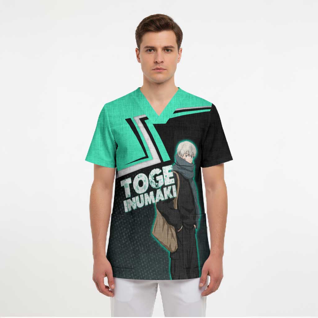Toge Inumaki Scrub Top Jujutsu Kaisen Winter Streetwear Aesthetic