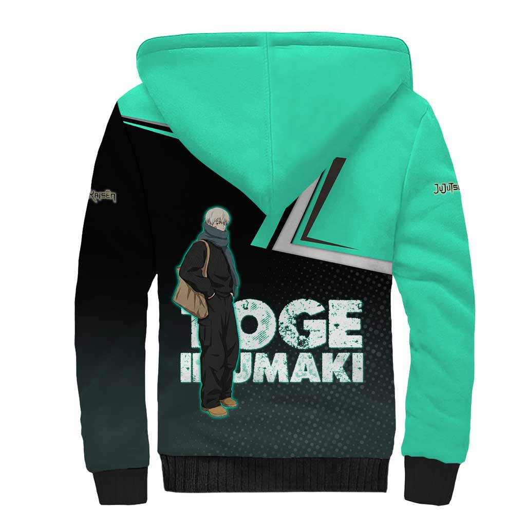 Toge Inumaki Sherpa Hoodie Jujutsu Kaisen Winter Streetwear Aesthetic