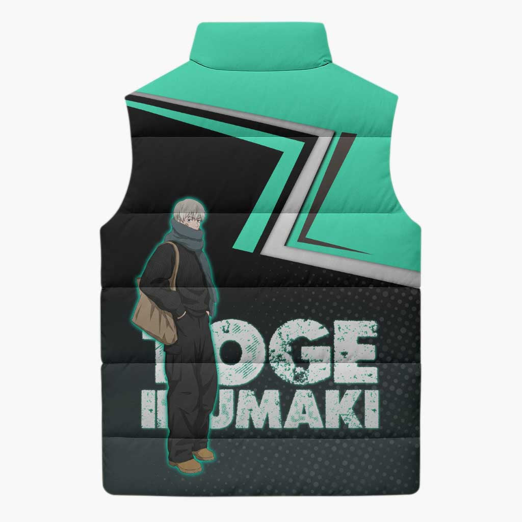 Toge Inumaki Sleeveless Puffer Jacket Jujutsu Kaisen Winter Streetwear Aesthetic