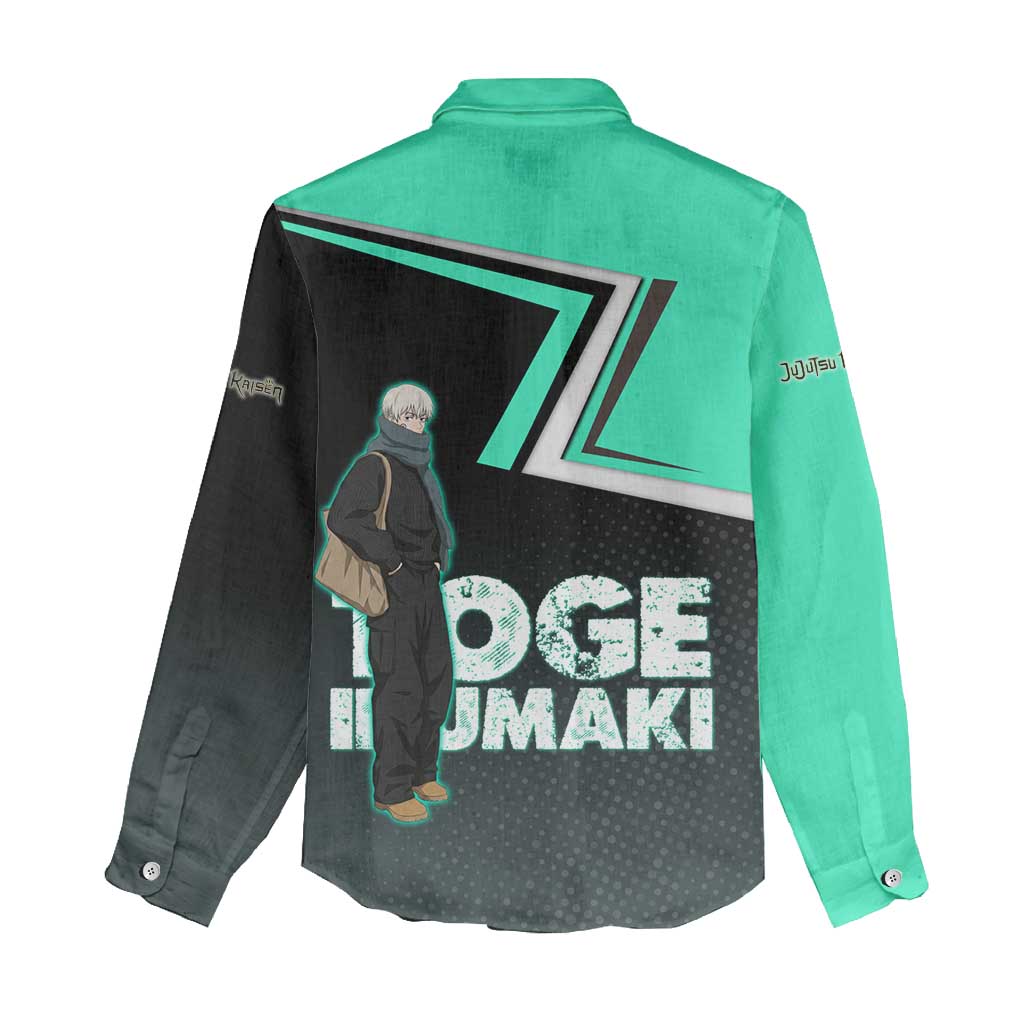 Toge Inumaki Women Casual Shirt Jujutsu Kaisen Winter Streetwear Aesthetic