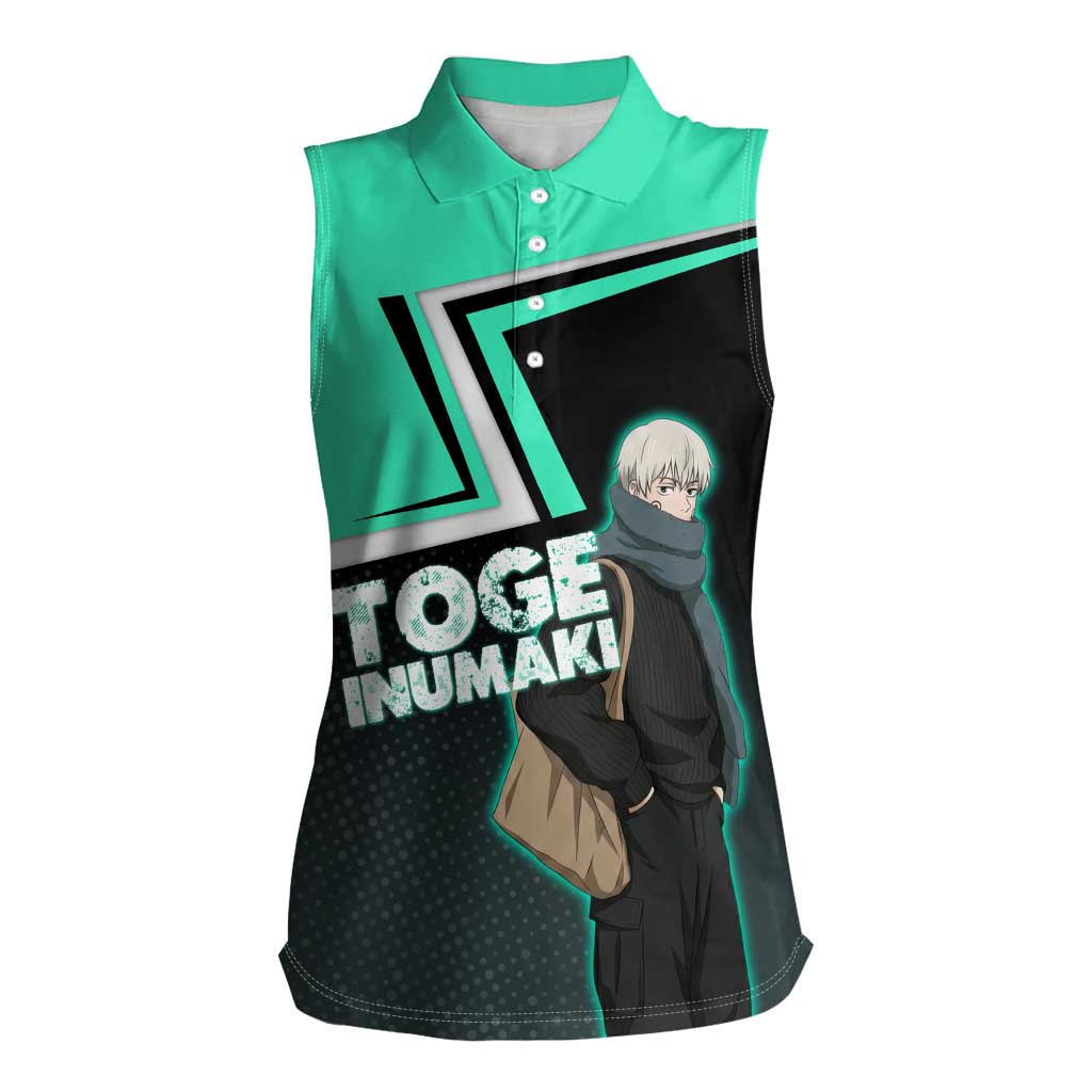 Toge Inumaki Women Sleeveless Polo Shirt Jujutsu Kaisen Winter Streetwear Aesthetic