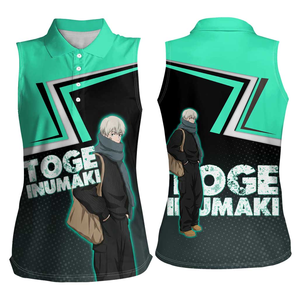 Toge Inumaki Women Sleeveless Polo Shirt Jujutsu Kaisen Winter Streetwear Aesthetic