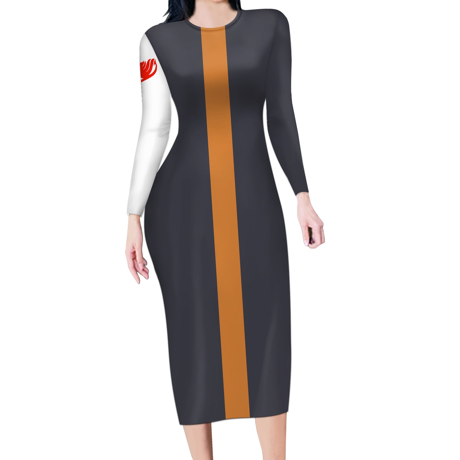 Natsu Dragneel Long Sleeve Bodycon Dress