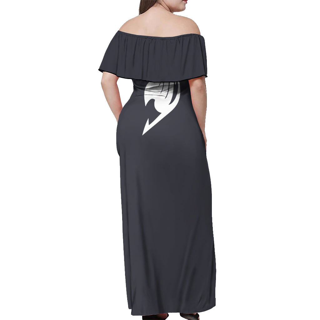 Natsu Dragneel Off Shoulder Maxi Dress