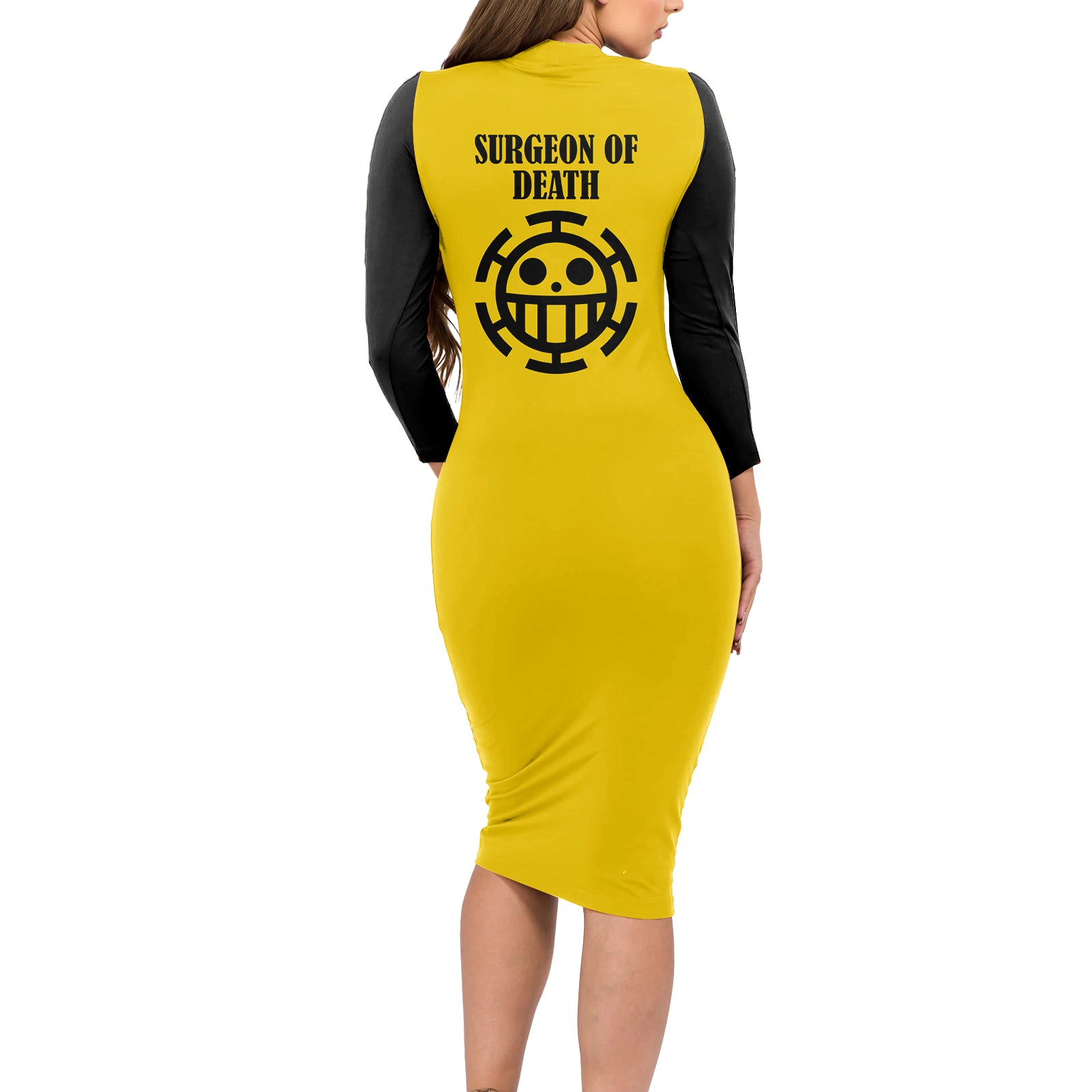 Trafalgar Law Surgeon of Death - One Piece Long Sleeve Bodycon Dress