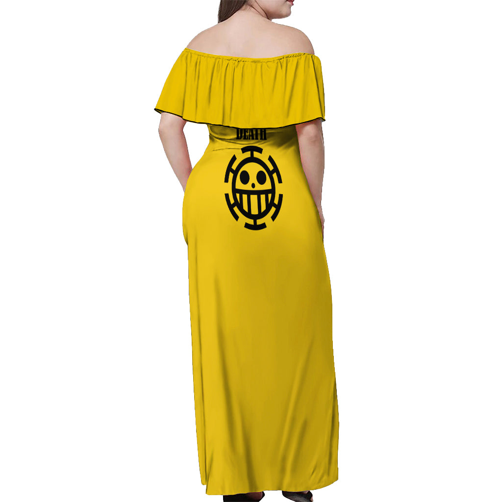 Trafalgar Law Surgeon of Death - One Piece Off Shoulder Maxi Dress