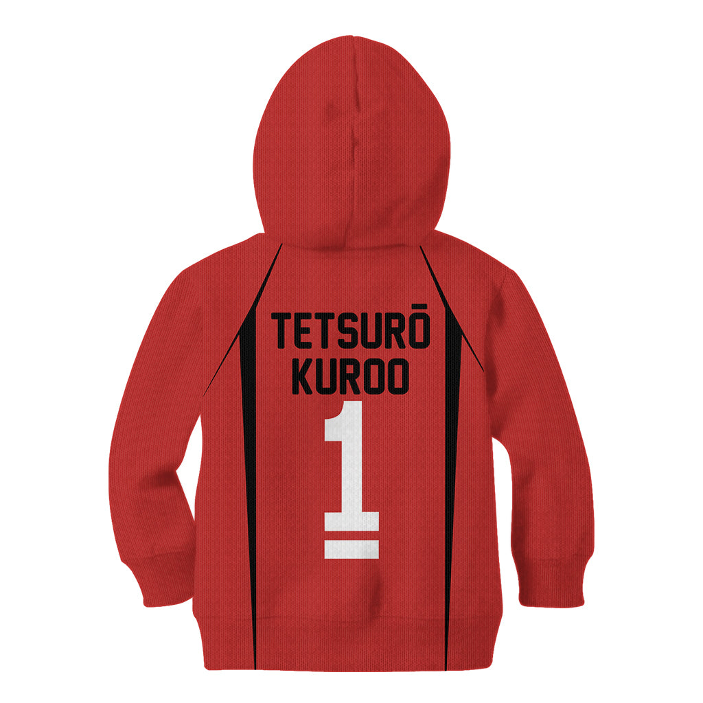Nekoma Tetsuro Kuroo - Number 1 Uniform Anime Kid Hoodie