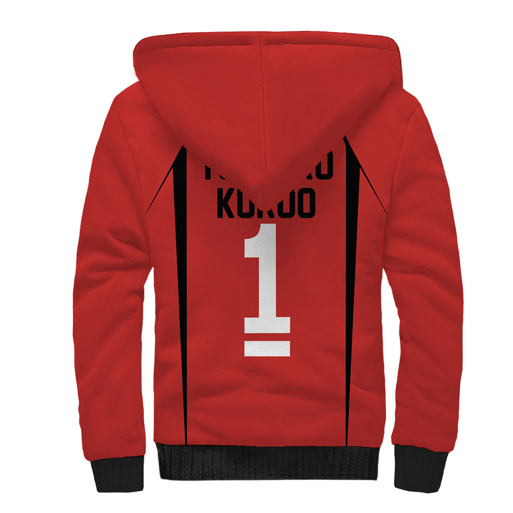 Nekoma Tetsuro Kuroo - Number 1 Uniform Anime Sherpa Hoodie