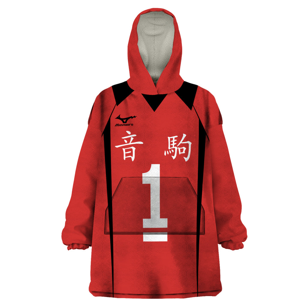 Nekoma Tetsuro Kuroo - Number 1 Uniform Anime Wearable Blanket Hoodie
