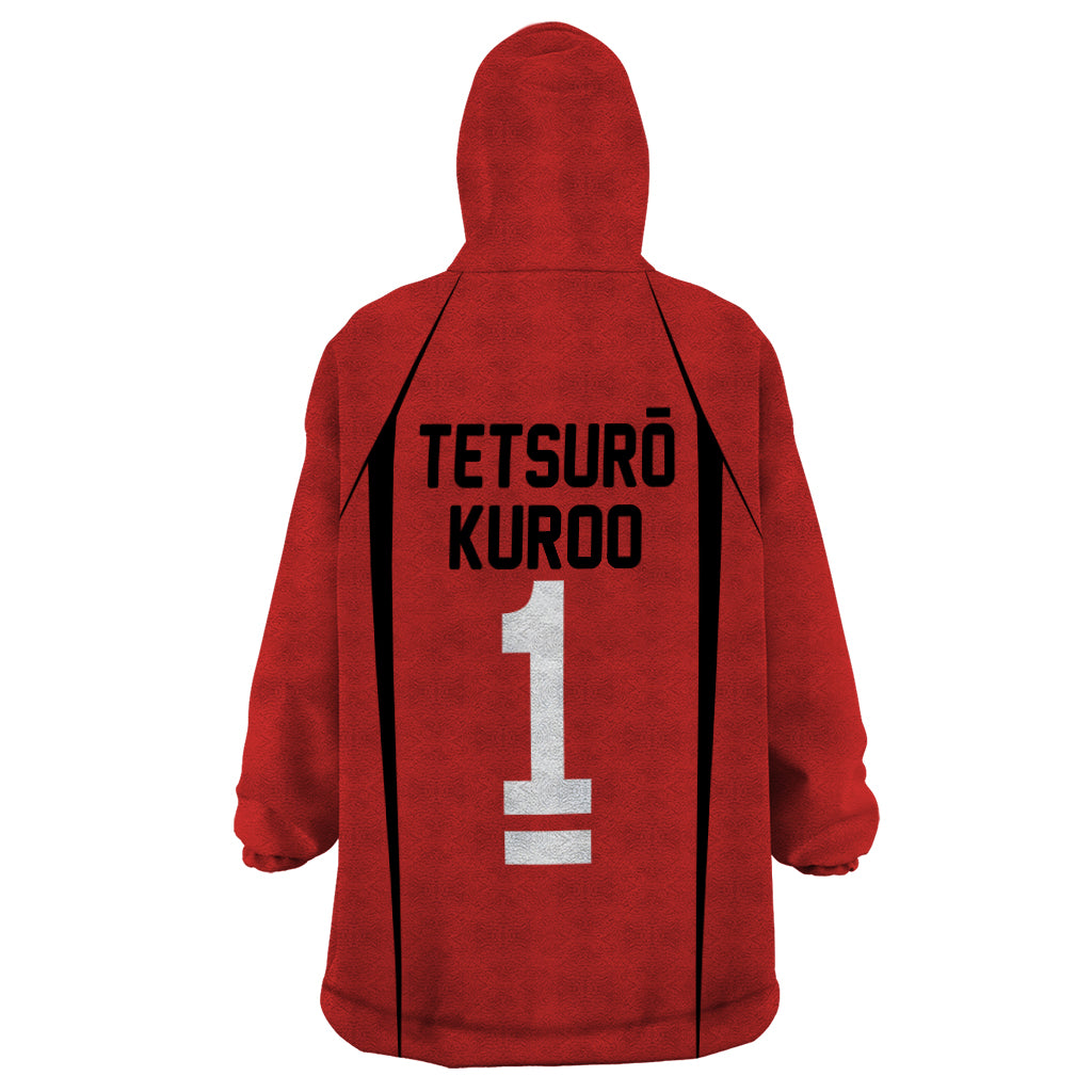 Nekoma Tetsuro Kuroo - Number 1 Uniform Anime Wearable Blanket Hoodie
