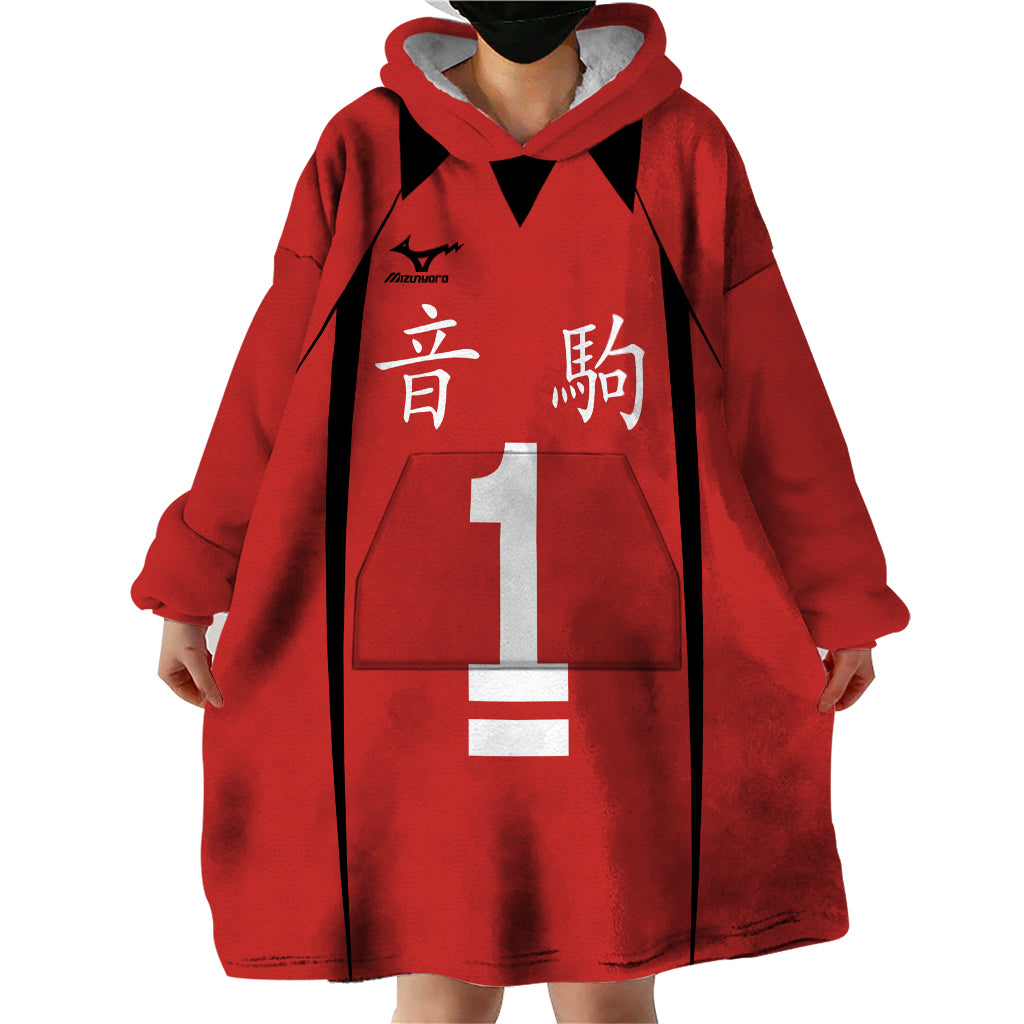 Nekoma Tetsuro Kuroo - Number 1 Uniform Anime Wearable Blanket Hoodie