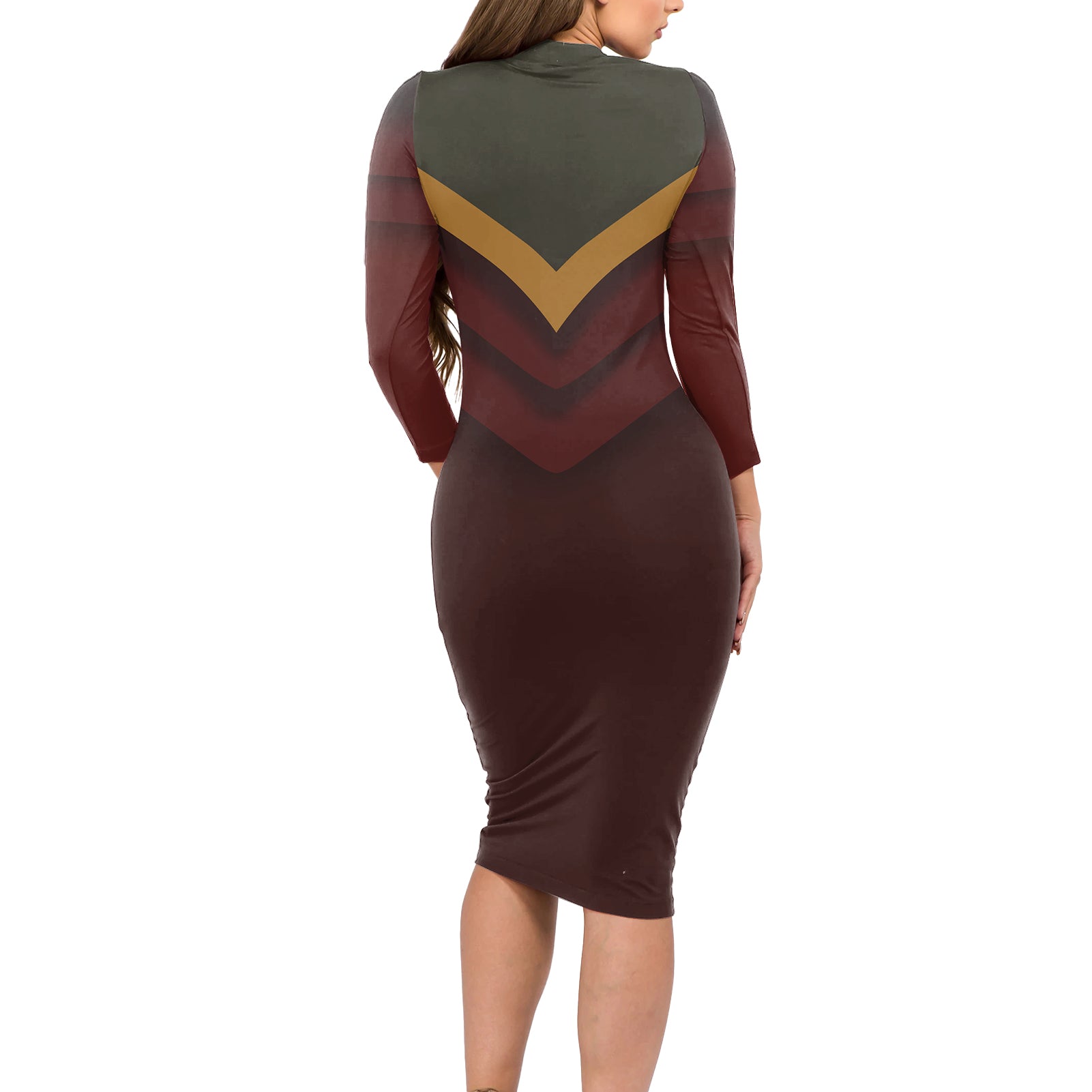 Avatar Firelord Ozai Long Sleeve Bodycon Dress