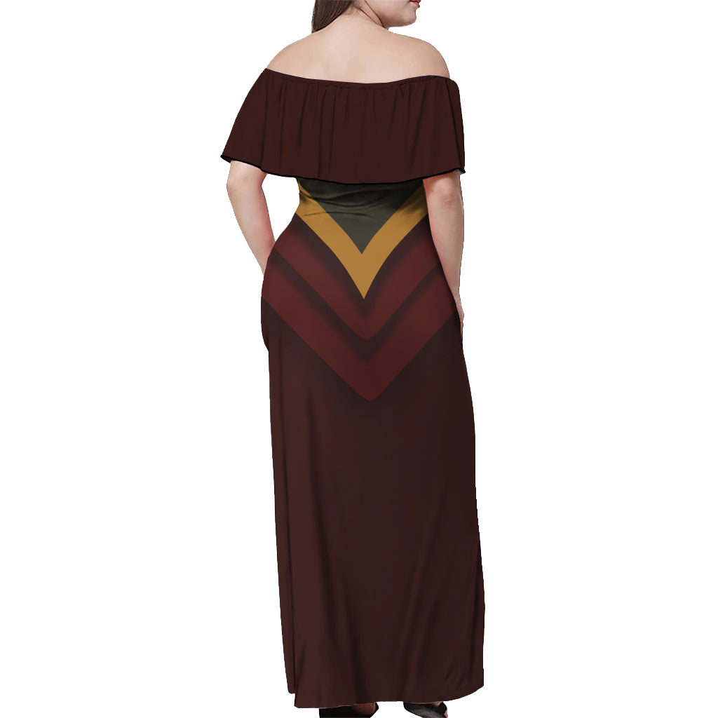 Avatar Firelord Ozai Off Shoulder Maxi Dress