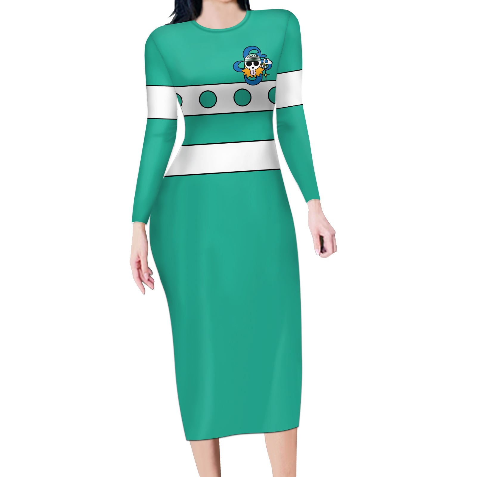 Nami - One Piece Long Sleeve Bodycon Dress