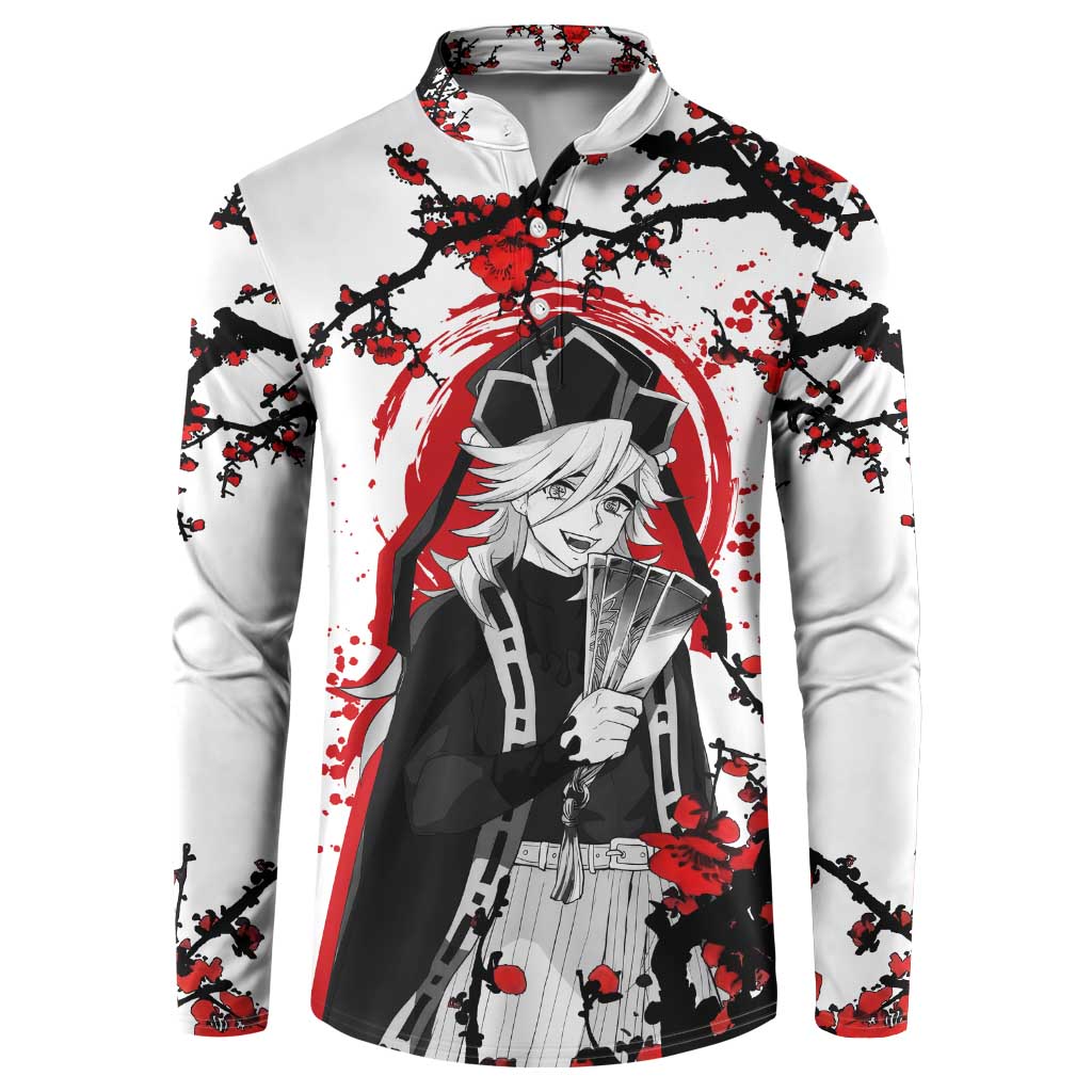 Doma - Demon Slayer Button Sweatshirt Anime Japan Style