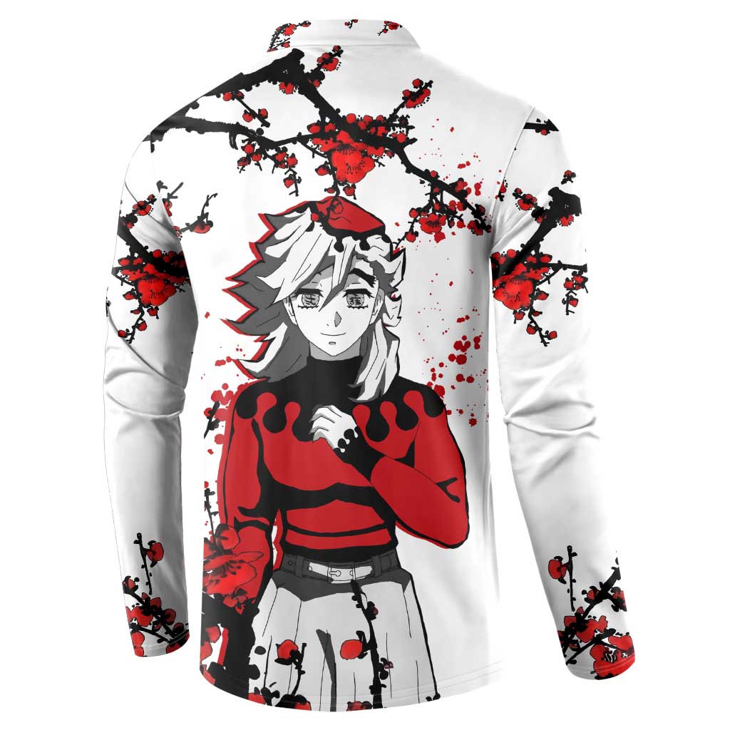 Doma - Demon Slayer Button Sweatshirt Anime Japan Style