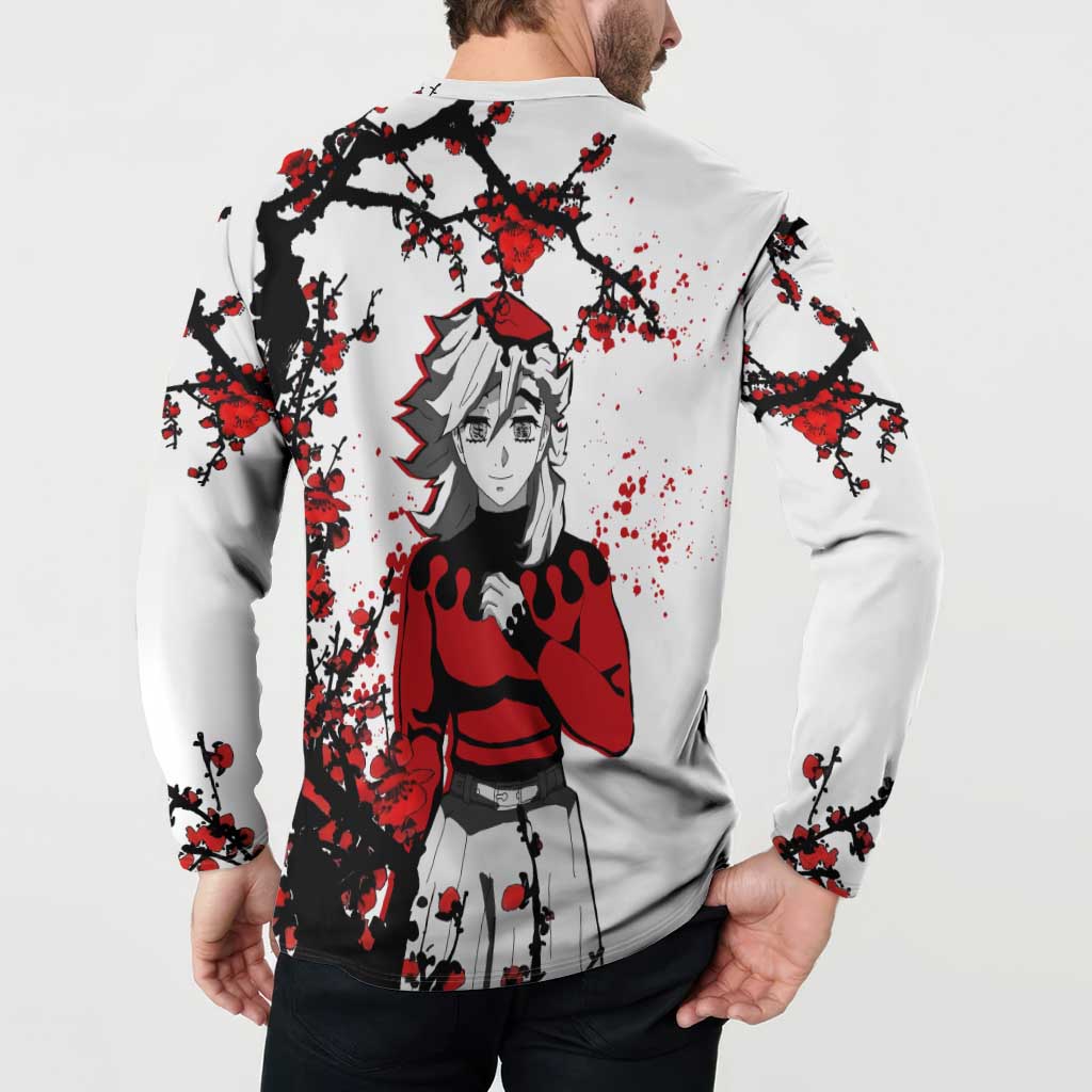 Doma - Demon Slayer Button Sweatshirt Anime Japan Style