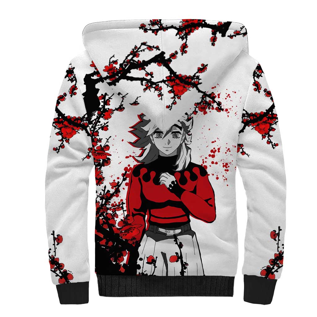 Doma - Demon Slayer Sherpa Hoodie Anime Japan Style