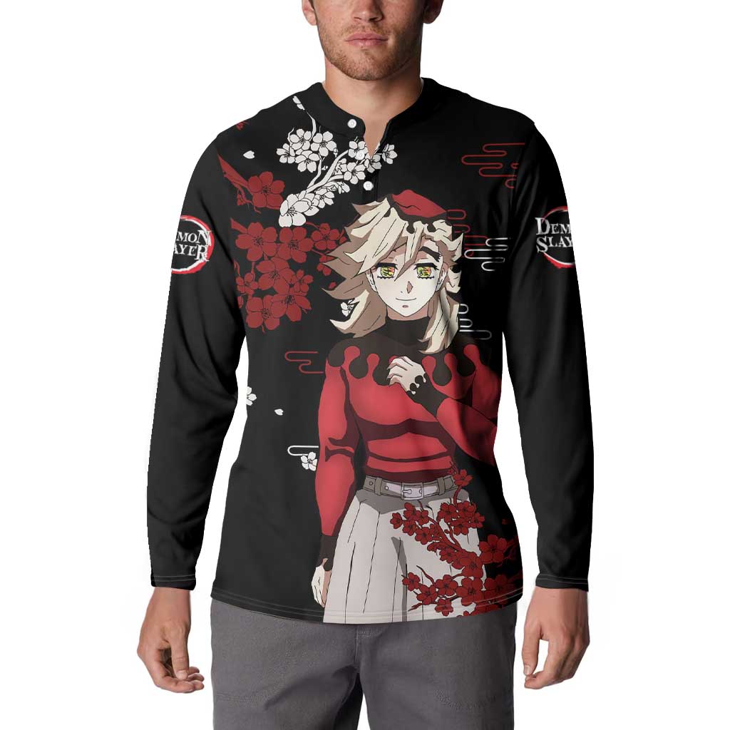 Doma - Demon Slayer Button Sweatshirt Anime Japan Style
