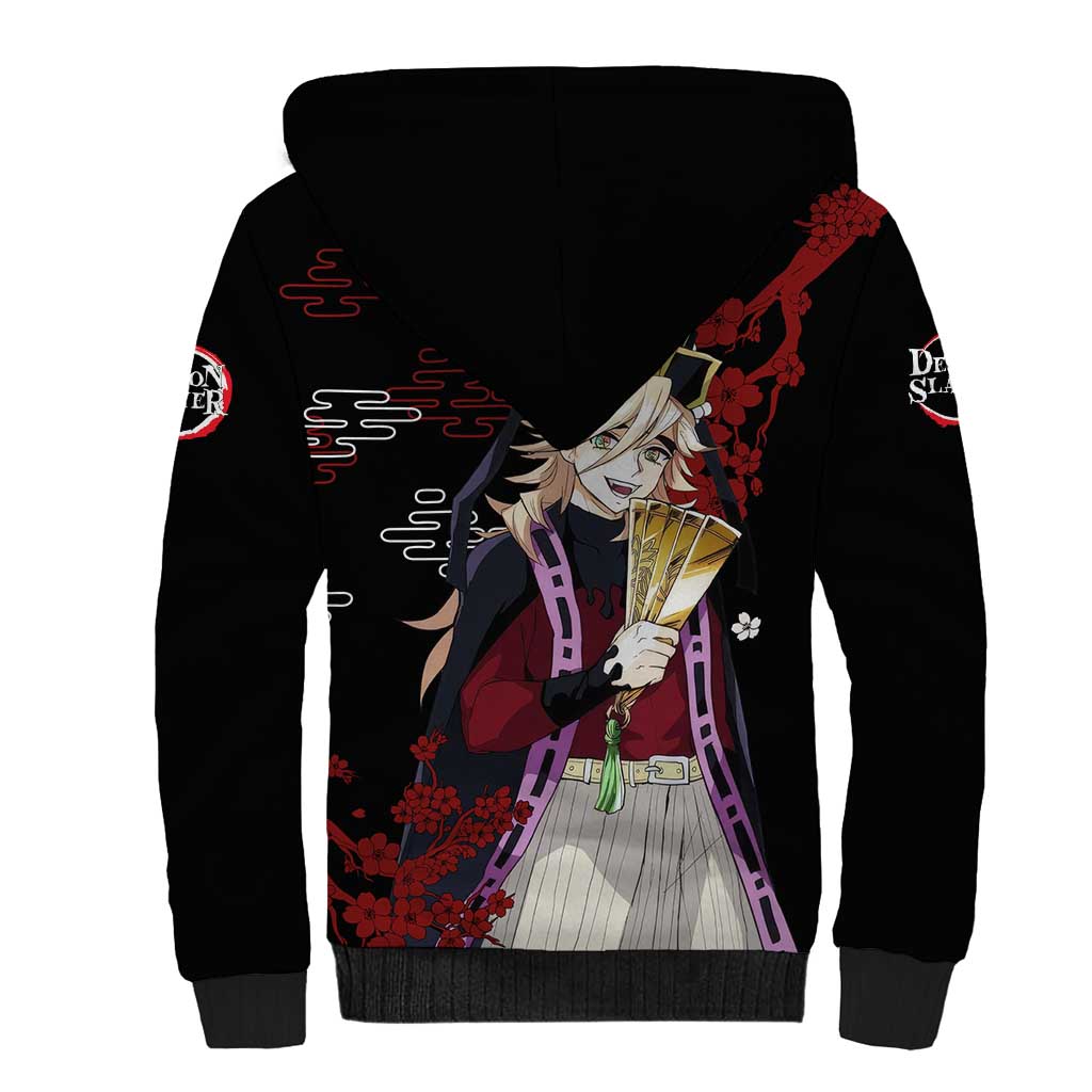 Doma - Demon Slayer Sherpa Hoodie Anime Japan Style