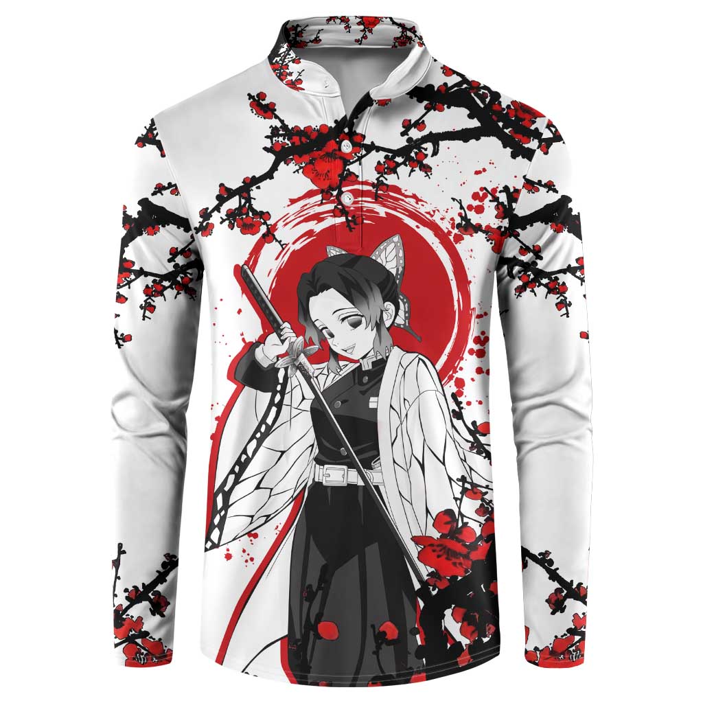 Shinobu Kocho - Demon Slayer Button Sweatshirt Anime Japan Style