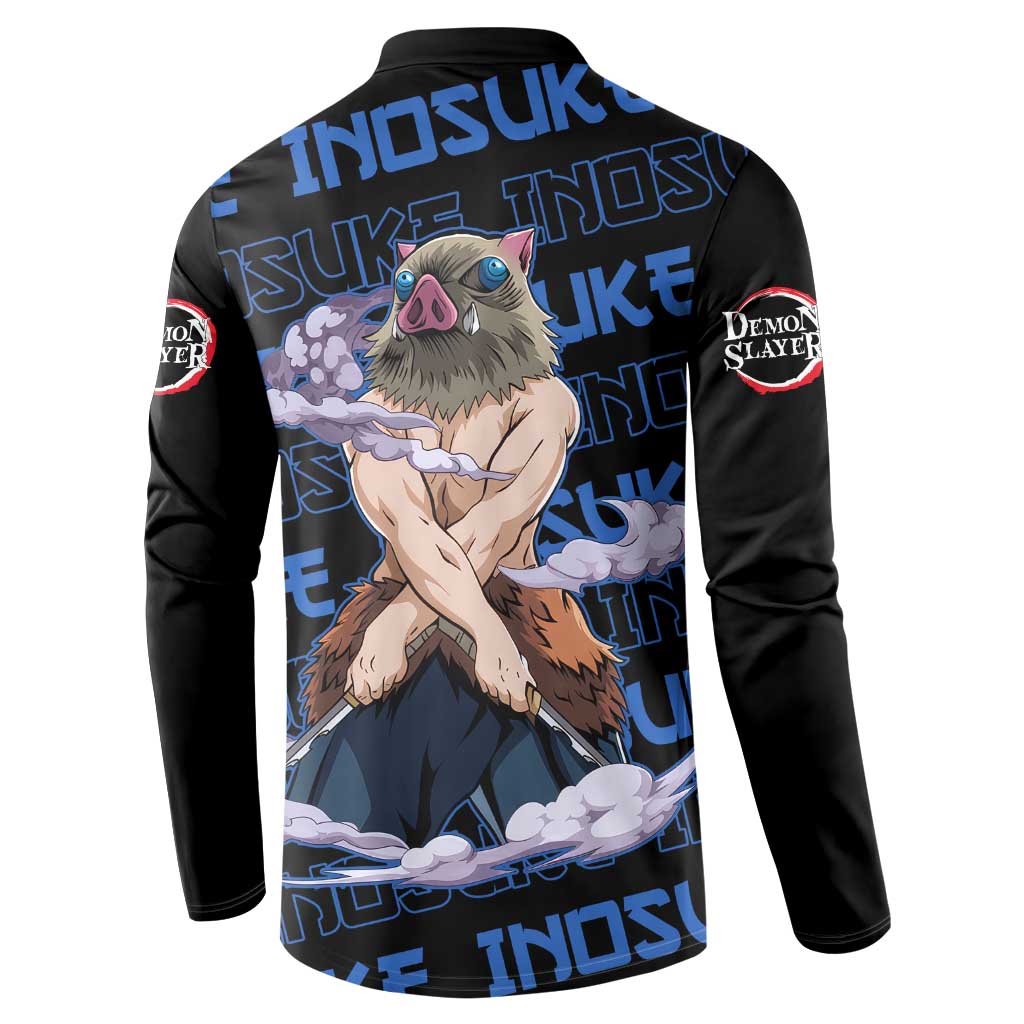 Inosuke Hashibira - Demon Slayer Button Sweatshirt Anime Japan Style