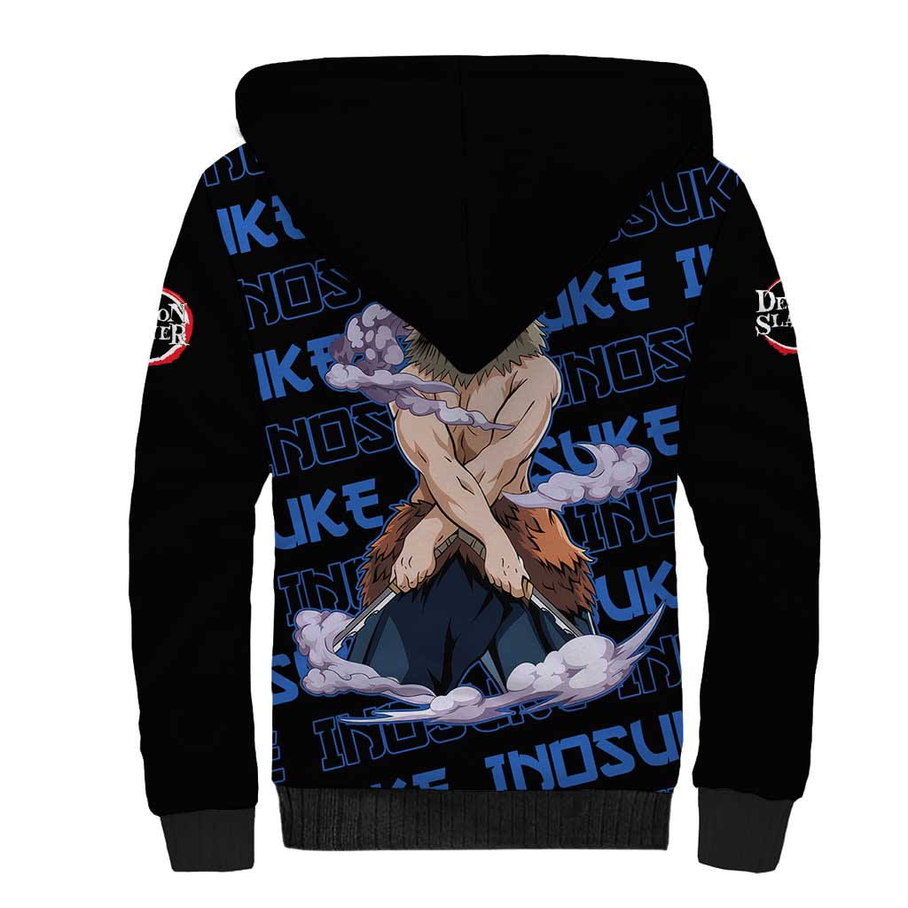 Inosuke Hashibira - Demon Slayer Sherpa Hoodie Anime Japan Style