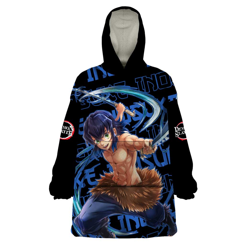 Inosuke Hashibira - Demon Slayer Wearable Blanket Hoodie Anime Japan Style