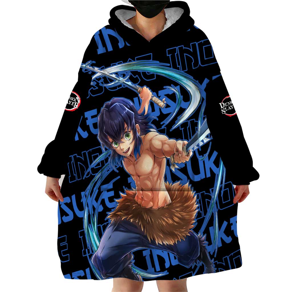 Inosuke Hashibira - Demon Slayer Wearable Blanket Hoodie Anime Japan Style