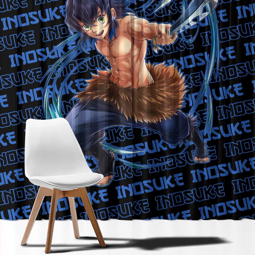 Inosuke Hashibira - Demon Slayer Window Curtain Anime Japan Style