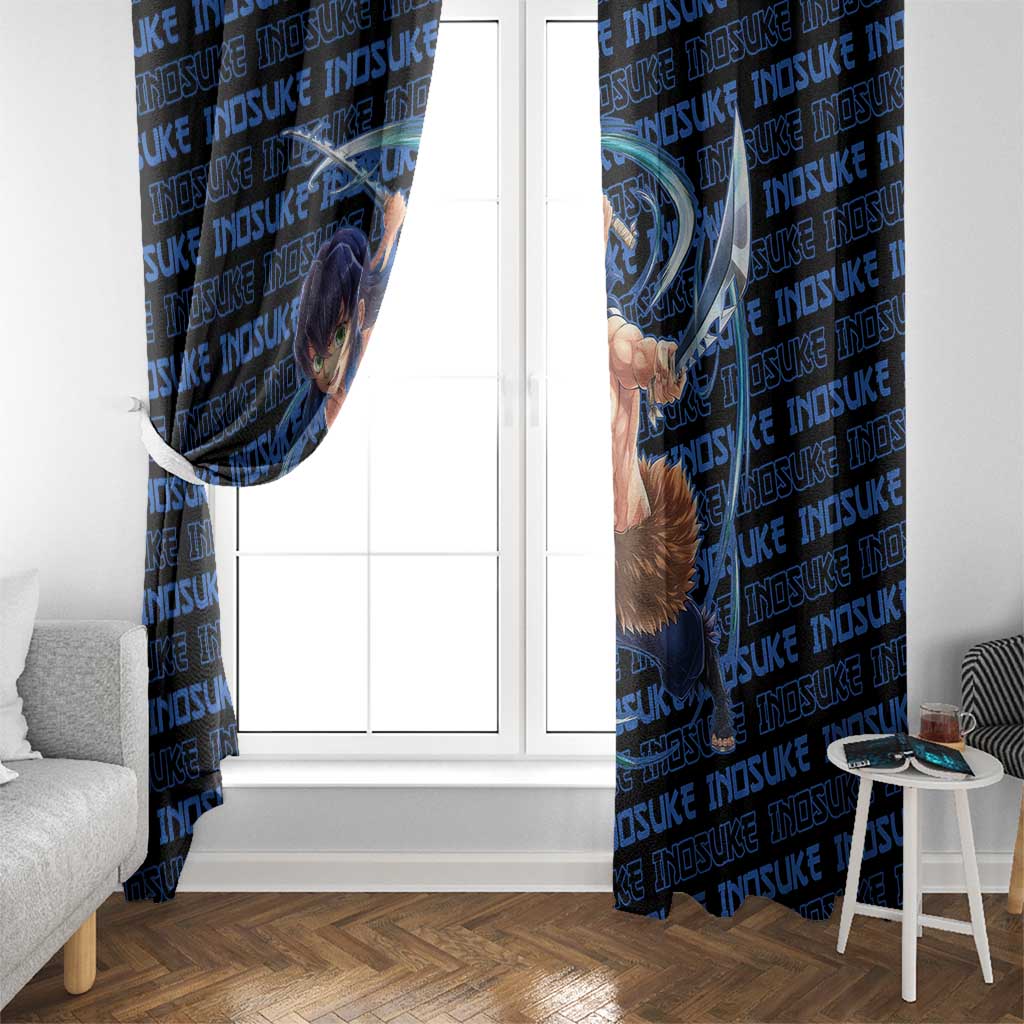 Inosuke Hashibira - Demon Slayer Window Curtain Anime Japan Style