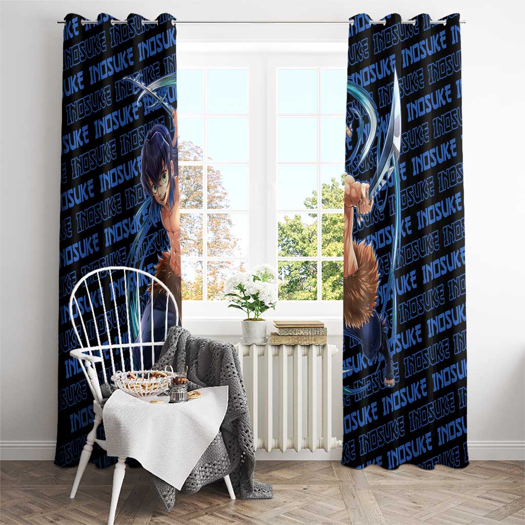 Inosuke Hashibira - Demon Slayer Window Curtain Anime Japan Style