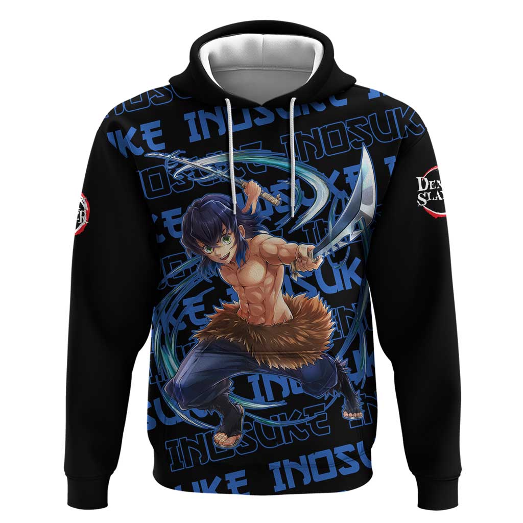 Inosuke Hashibira - Demon Slayer Zip Hoodie Anime Japan Style