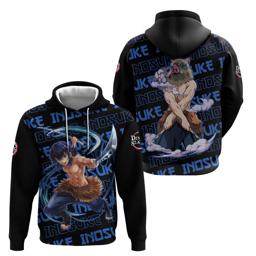 Inosuke Hashibira - Demon Slayer Zip Hoodie Anime Japan Style
