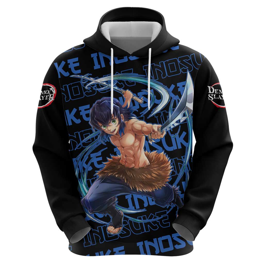 Inosuke Hashibira - Demon Slayer Zip Hoodie Anime Japan Style