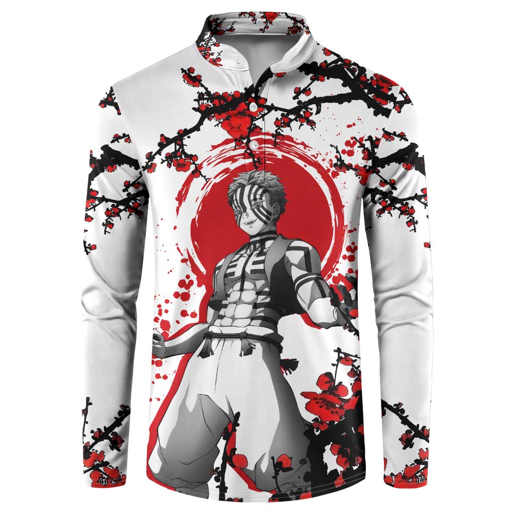 Akaza - Demon Slayer Button Sweatshirt Anime Japan Style