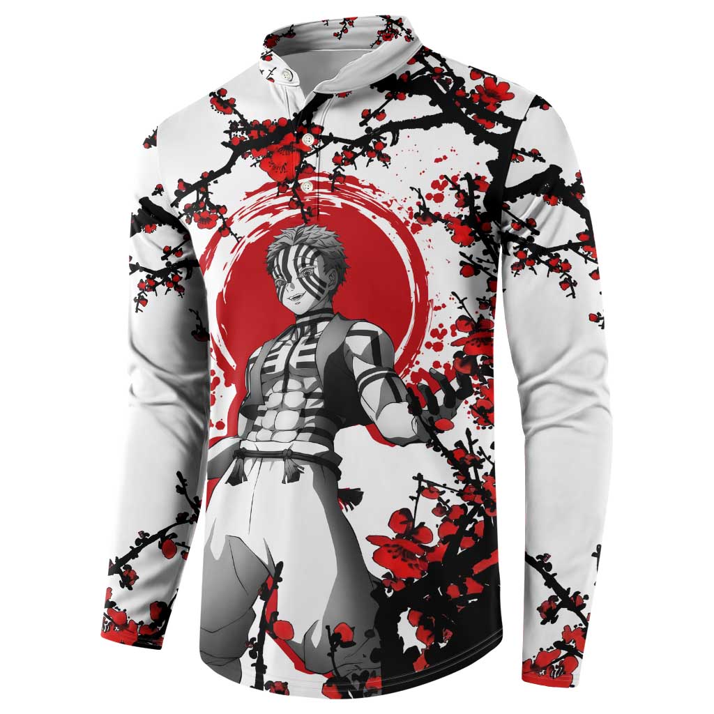 Akaza - Demon Slayer Button Sweatshirt Anime Japan Style