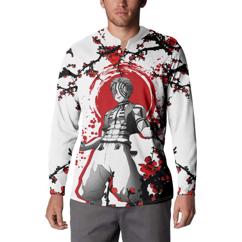 Akaza - Demon Slayer Button Sweatshirt Anime Japan Style