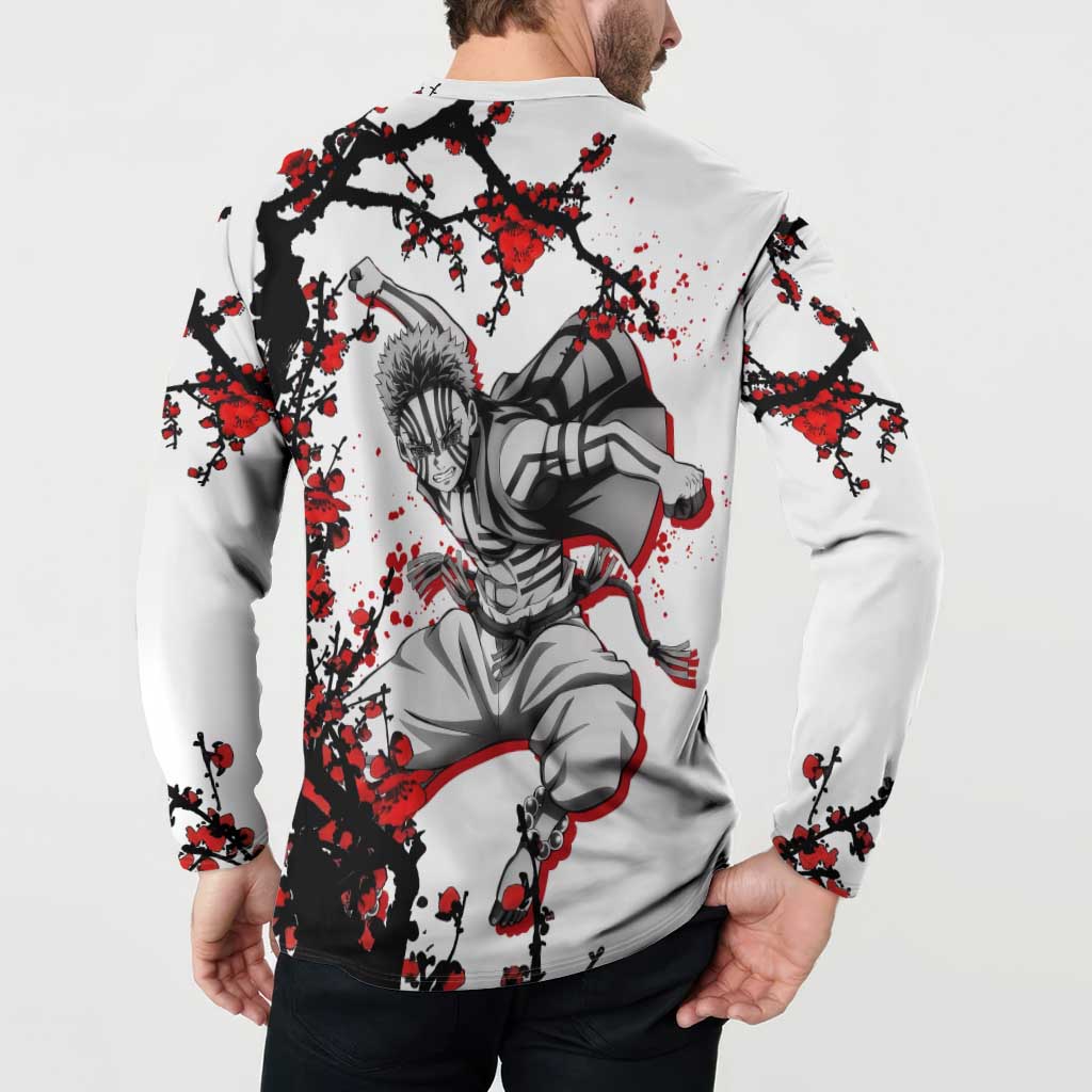 Akaza - Demon Slayer Button Sweatshirt Anime Japan Style