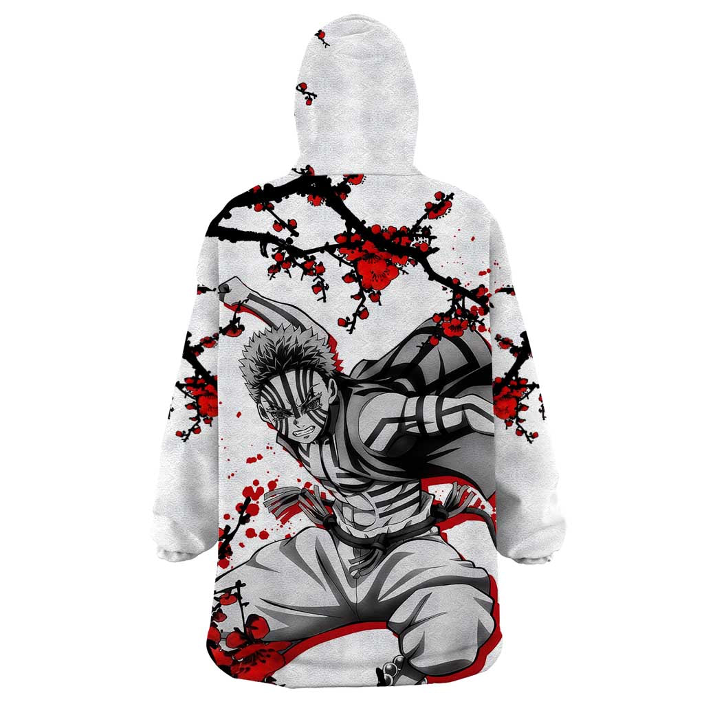 Akaza - Demon Slayer Wearable Blanket Hoodie Anime Japan Style