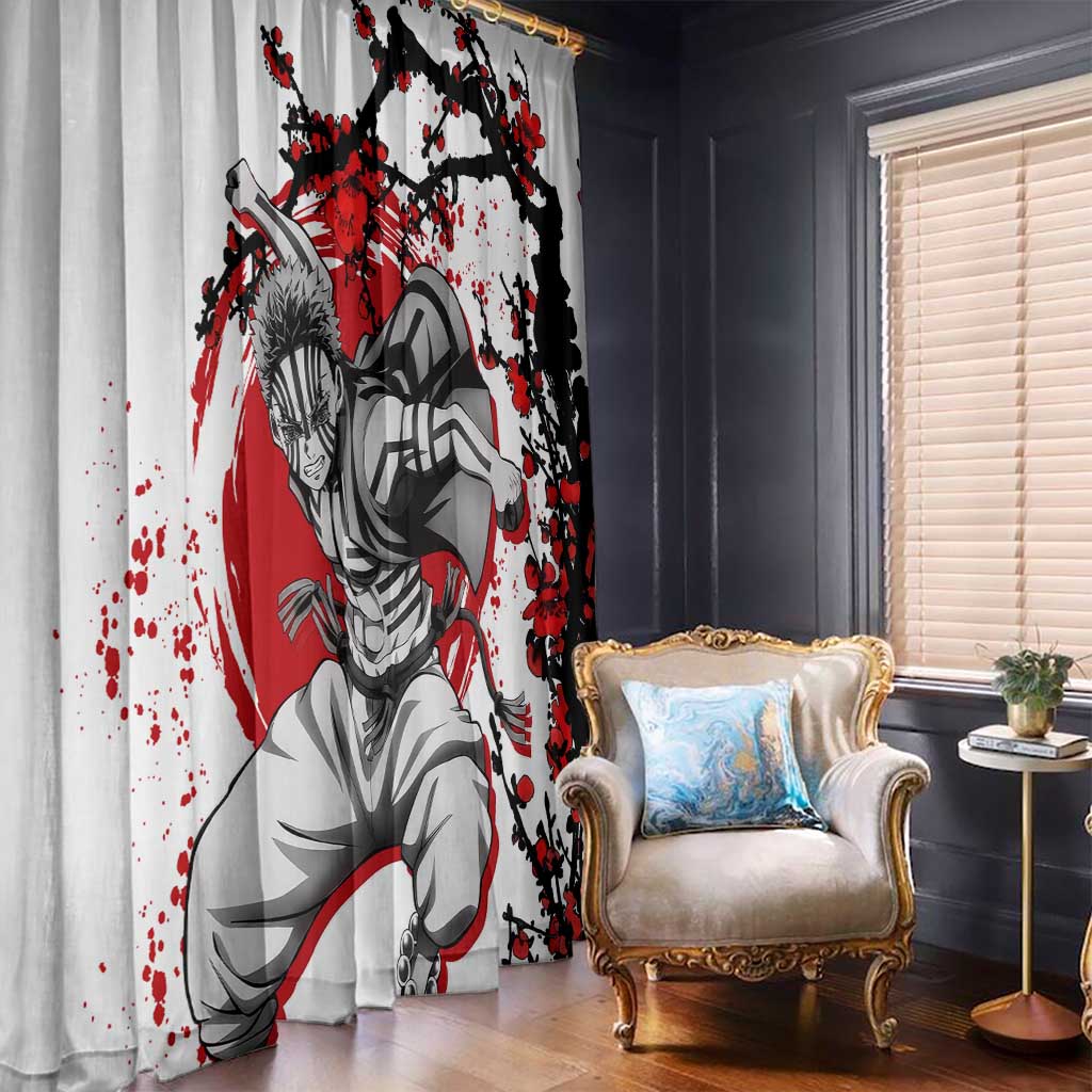 Akaza - Demon Slayer Window Curtain Anime Japan Style
