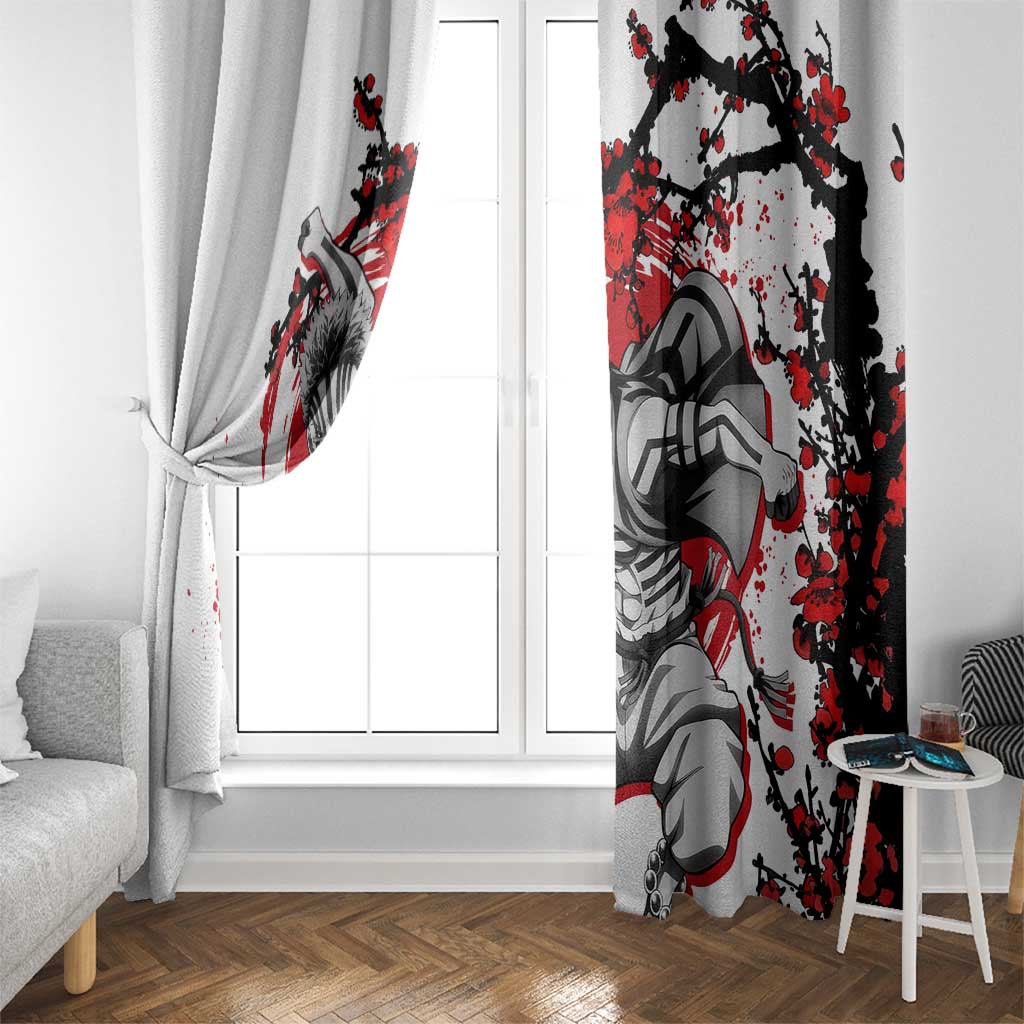Akaza - Demon Slayer Window Curtain Anime Japan Style