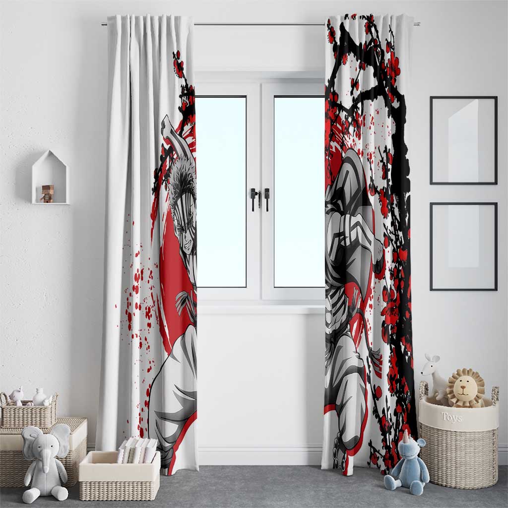 Akaza - Demon Slayer Window Curtain Anime Japan Style