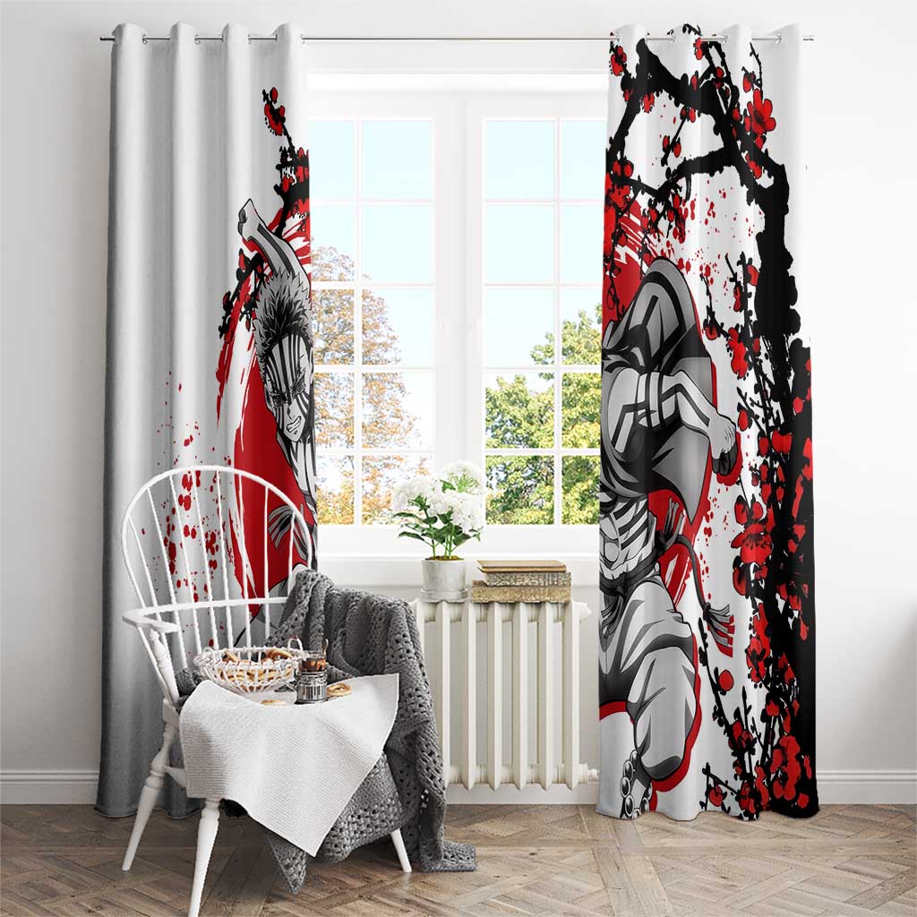 Akaza - Demon Slayer Window Curtain Anime Japan Style